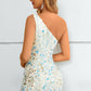 White One Shoulder Sequined Bodycon Homecoming Dress