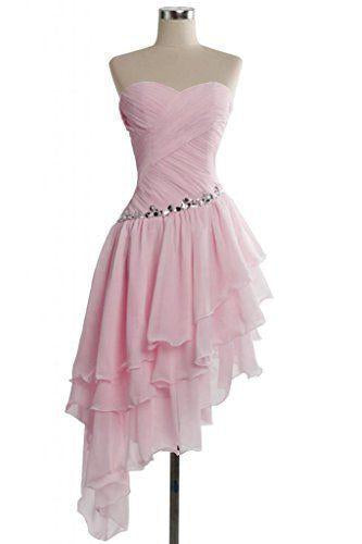 mismatched prom dress pink prom dress chiffon prom dress cheap prom dress party dresses