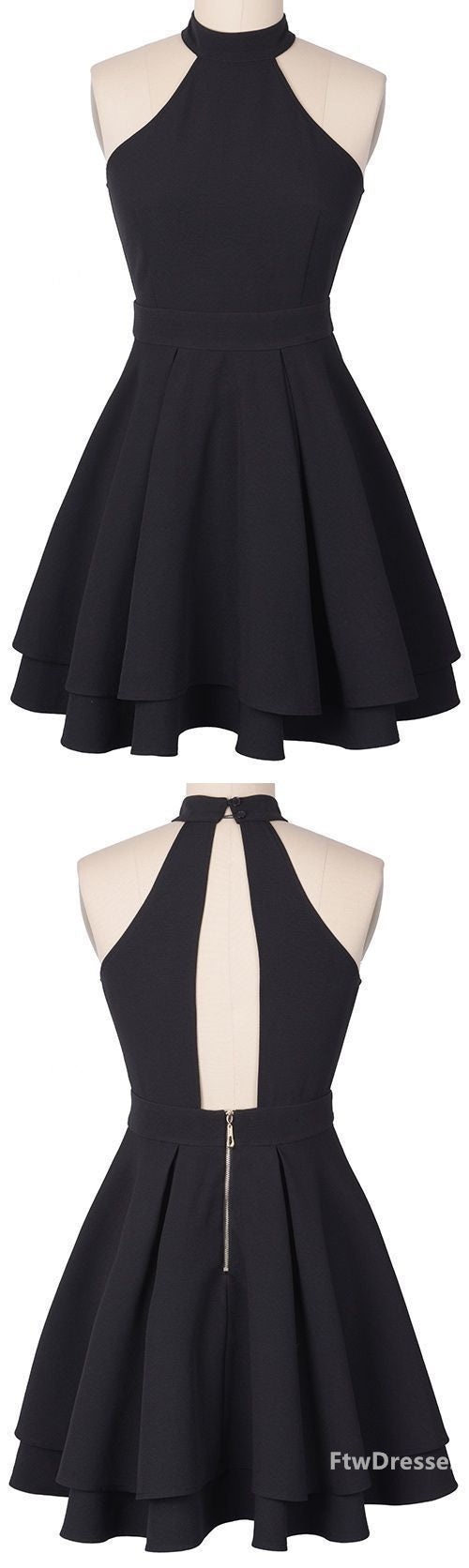 charming black halter homecoming dresses sleeveless mini prom homecoming dress