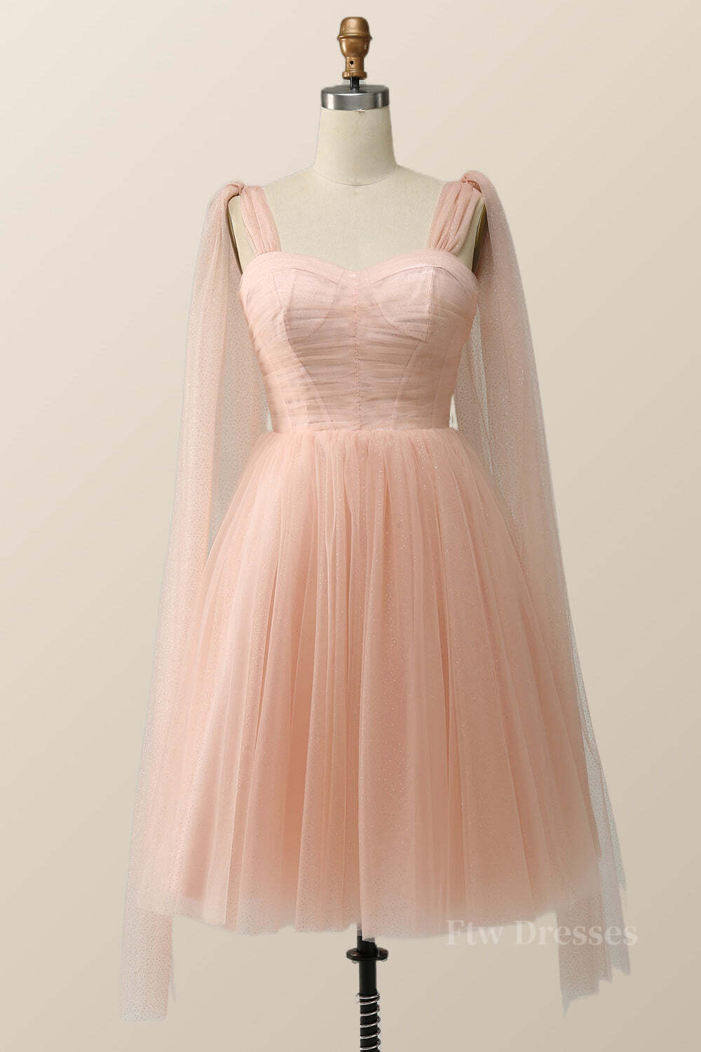Pink Tulle Corset Short Party Dress