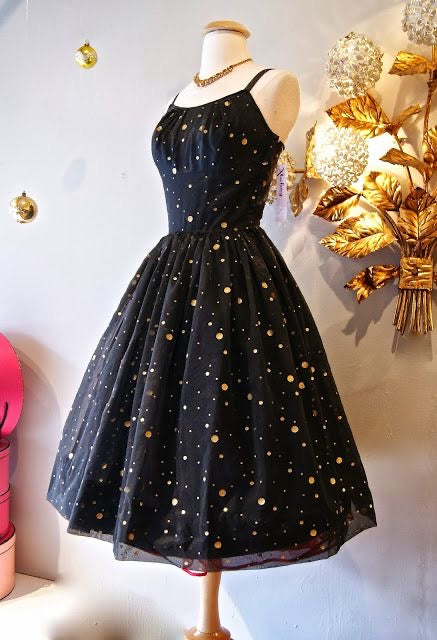 Sexy Spaghetti Straps Black Shiny Short Homecoming Dress Party dresses FT2022191
